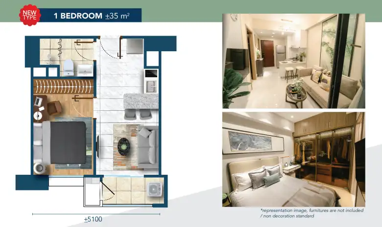 Floor Plan - 1 Bedroom