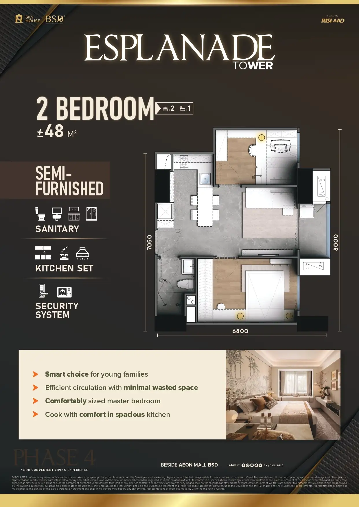 Floor Plan - 2 Bedroom 1