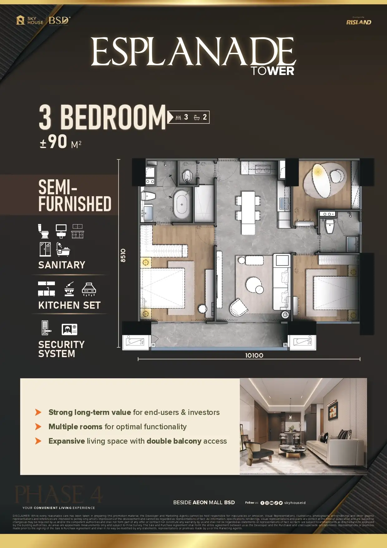 Floor Plan - 3 Bedroom 1